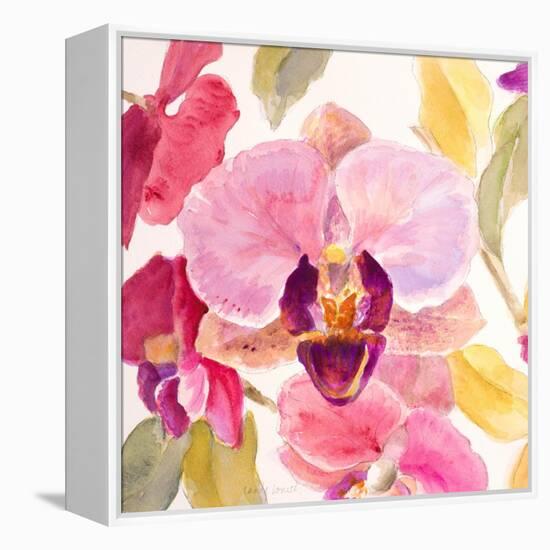Radiant Orchid Square II-Lanie Loreth-Framed Stretched Canvas