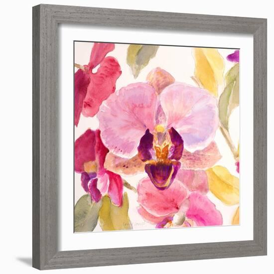 Radiant Orchid Square II-Lanie Loreth-Framed Art Print