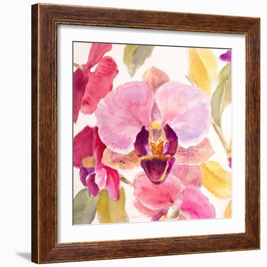 Radiant Orchid Square II-Lanie Loreth-Framed Art Print