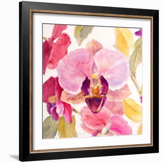 Radiant Orchid Square II-Lanie Loreth-Framed Art Print