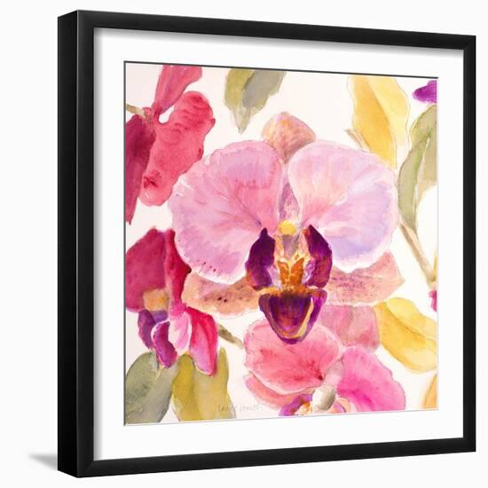 Radiant Orchid Square II-Lanie Loreth-Framed Art Print