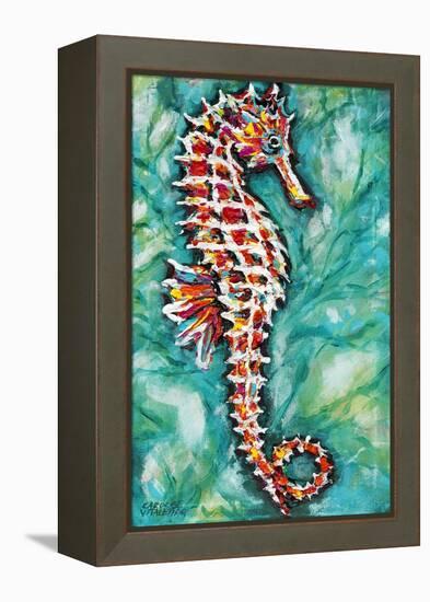 Radiant Seahorse I-Carolee Vitaletti-Framed Stretched Canvas