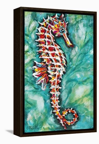 Radiant Seahorse I-Carolee Vitaletti-Framed Stretched Canvas