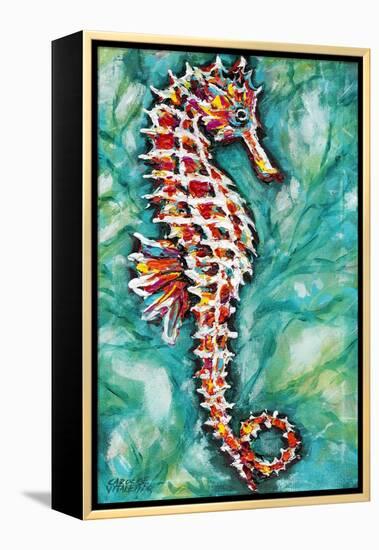 Radiant Seahorse I-Carolee Vitaletti-Framed Stretched Canvas