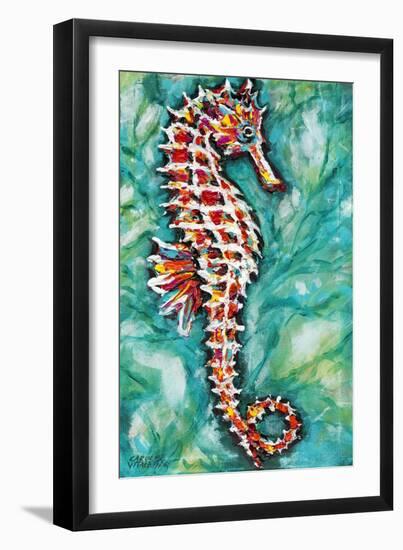 Radiant Seahorse I-Carolee Vitaletti-Framed Art Print