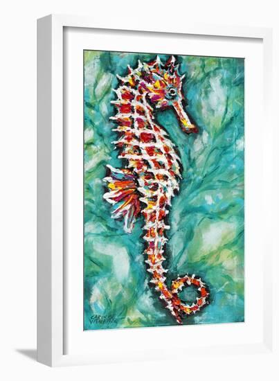 Radiant Seahorse I-Carolee Vitaletti-Framed Art Print