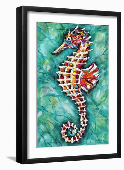 Radiant Seahorse II-Carolee Vitaletti-Framed Art Print