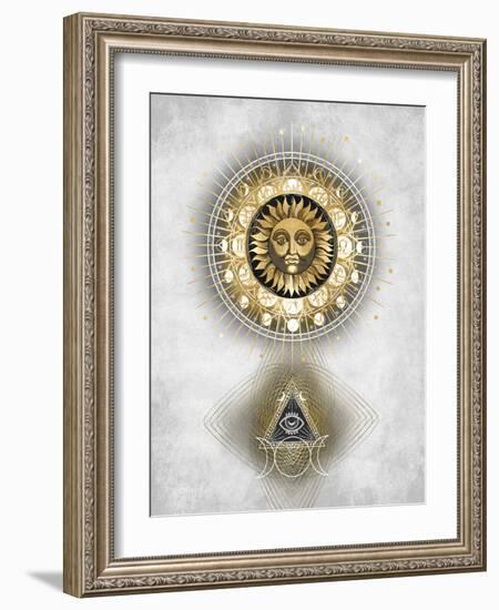 Radiant Sun I-Oliver Jeffries-Framed Art Print