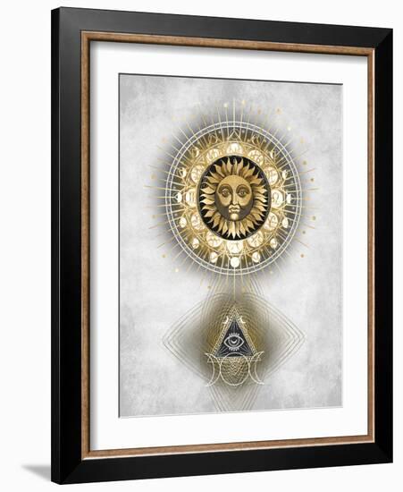 Radiant Sun I-Oliver Jeffries-Framed Art Print