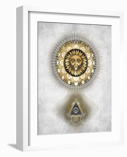 Radiant Sun I-Oliver Jeffries-Framed Art Print