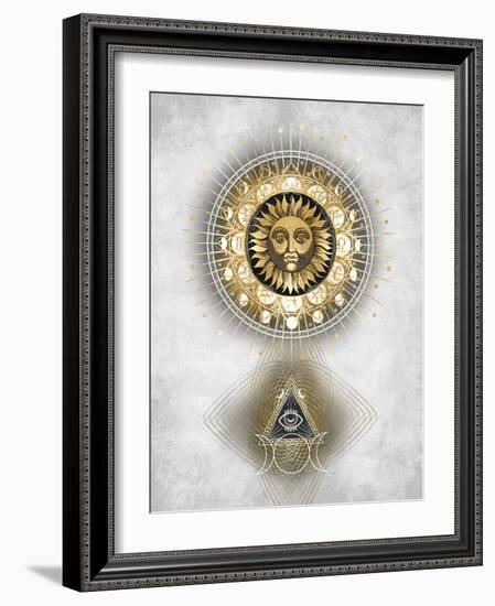 Radiant Sun I-Oliver Jeffries-Framed Art Print