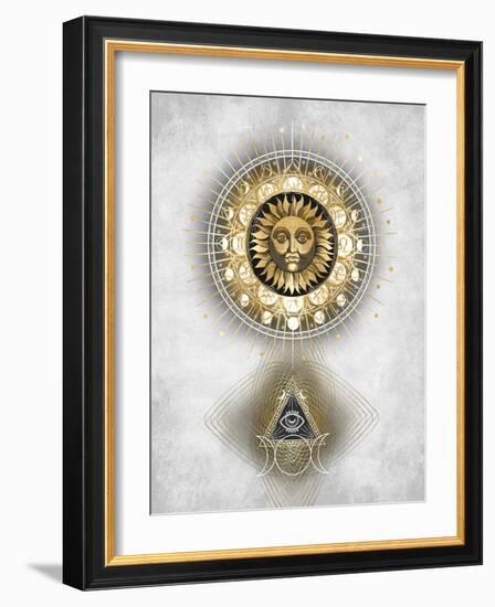 Radiant Sun I-Oliver Jeffries-Framed Art Print