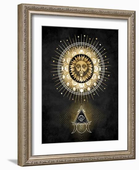 Radiant Sun II-Oliver Jeffries-Framed Art Print