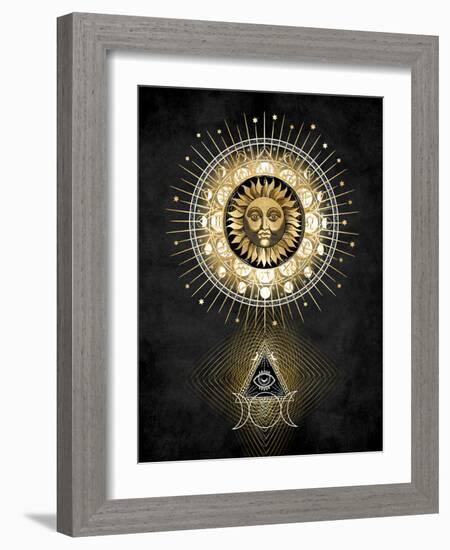 Radiant Sun II-Oliver Jeffries-Framed Art Print