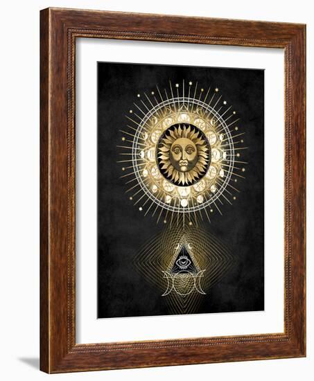 Radiant Sun II-Oliver Jeffries-Framed Art Print