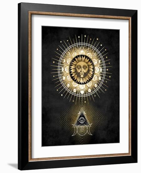 Radiant Sun II-Oliver Jeffries-Framed Art Print