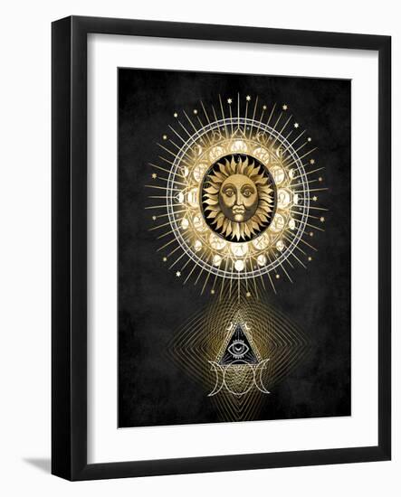 Radiant Sun II-Oliver Jeffries-Framed Art Print