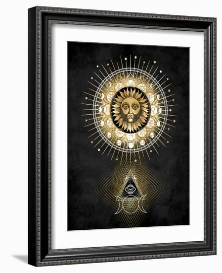 Radiant Sun II-Oliver Jeffries-Framed Art Print