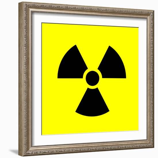 Radiation Warning Sign-Science Photo Library-Framed Premium Photographic Print