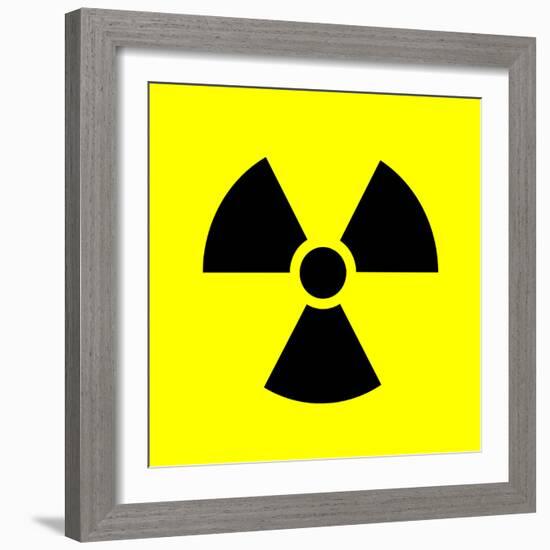 Radiation Warning Sign-Science Photo Library-Framed Premium Photographic Print