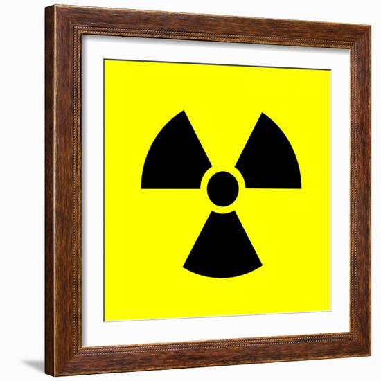 Radiation Warning Sign-Science Photo Library-Framed Premium Photographic Print