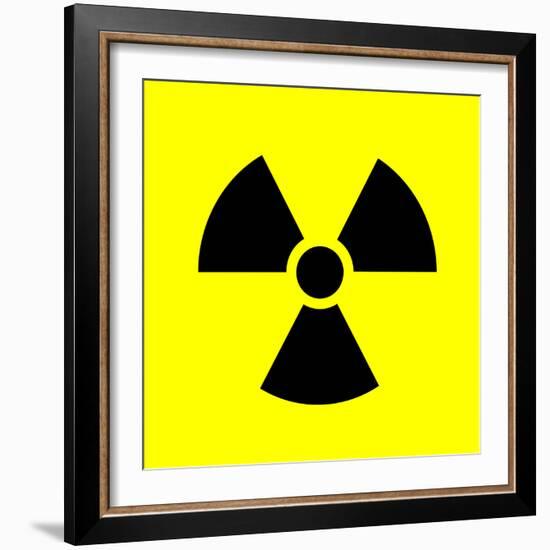 Radiation Warning Sign-Science Photo Library-Framed Premium Photographic Print