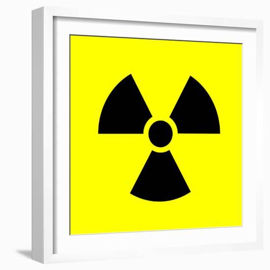 Radiation Warning Sign-Science Photo Library-Framed Premium Photographic Print