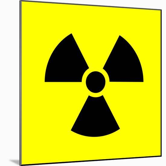 Radiation Warning Sign-Science Photo Library-Mounted Premium Photographic Print