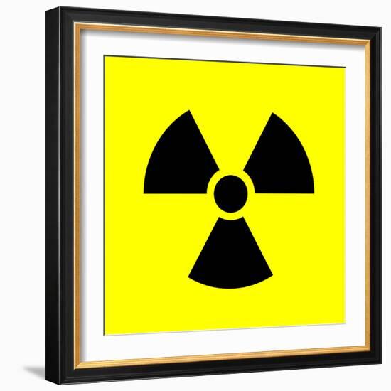 Radiation Warning Sign-Science Photo Library-Framed Premium Photographic Print