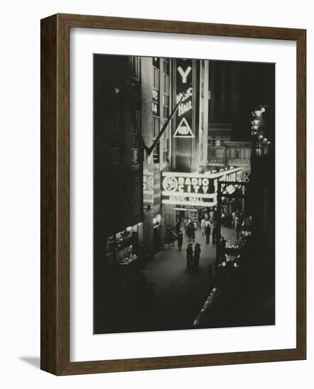 Radio City Exterior-The Chelsea Collection-Framed Giclee Print