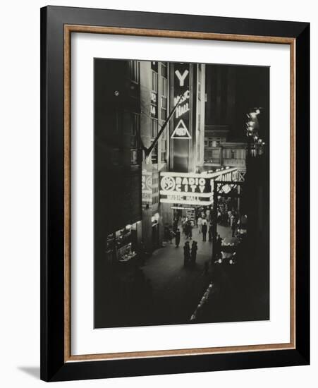 Radio City Exterior-The Chelsea Collection-Framed Giclee Print