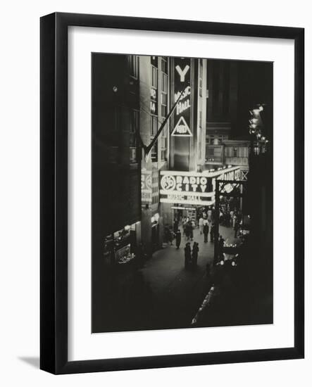 Radio City Exterior-The Chelsea Collection-Framed Giclee Print