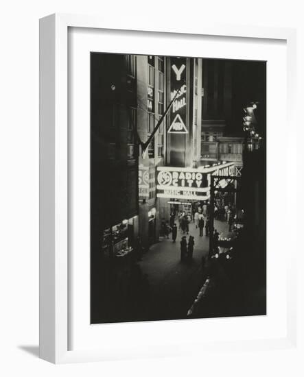 Radio City Exterior-The Chelsea Collection-Framed Giclee Print