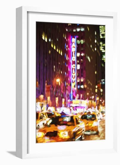 Radio City - In the Style of Oil Painting-Philippe Hugonnard-Framed Giclee Print