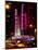 Radio City Music Hall and Yellow Cab by Night, Manhattan, Times Square, New York City, US, USA-Philippe Hugonnard-Mounted Photographic Print