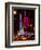 Radio City Music Hall and Yellow Cab by Night, Manhattan, Times Square, New York City, US, USA-Philippe Hugonnard-Framed Photographic Print