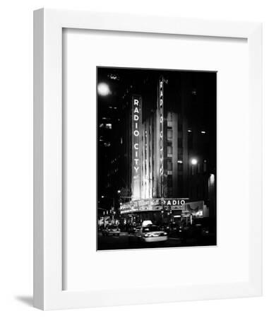 'Radio City Music Hall and Yellow Cab by Night, Manhattan, Times Square ...