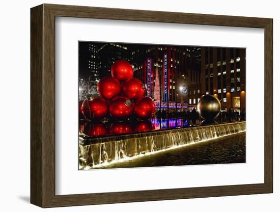 Radio City Music Hall Holiday Scenic, New York-George Oze-Framed Photographic Print