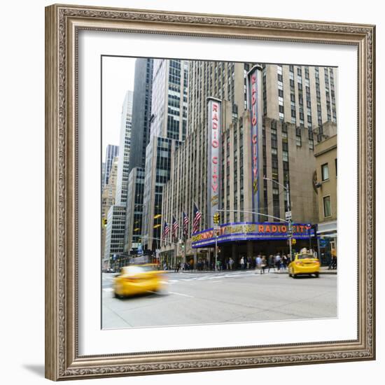 Radio City Music Hall, Manhattan, New York City, United States of America, North America-Fraser Hall-Framed Photographic Print