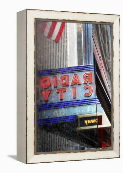 Radio City Music Hall Reflection-null-Framed Stretched Canvas