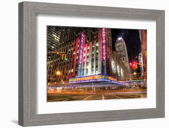 Radio City New York-null-Framed Art Print