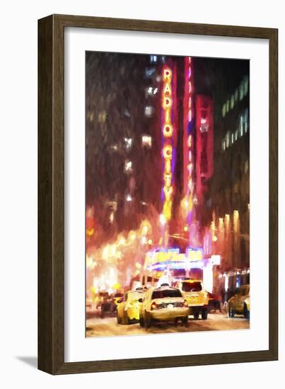 Radio City Taxis-Philippe Hugonnard-Framed Premium Giclee Print