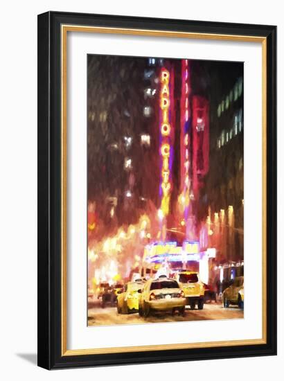 Radio City Taxis-Philippe Hugonnard-Framed Premium Giclee Print