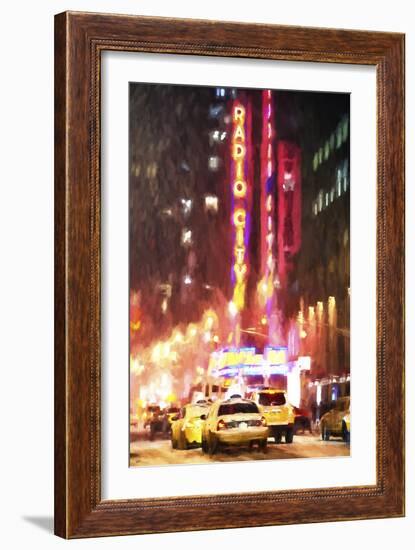 Radio City Taxis-Philippe Hugonnard-Framed Giclee Print