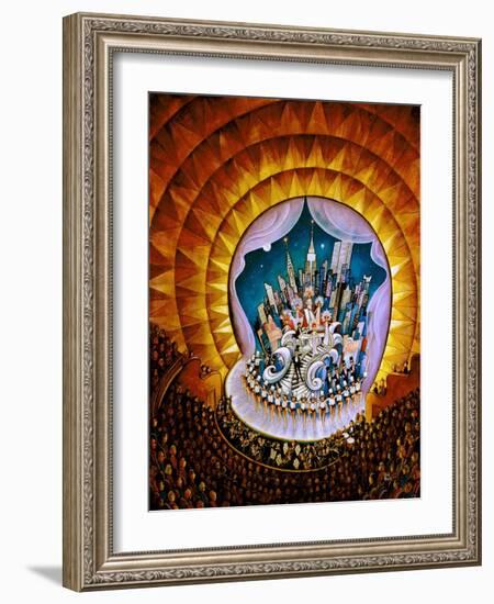 Radio City-Bill Bell-Framed Giclee Print