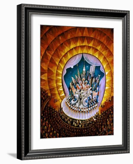 Radio City-Bill Bell-Framed Giclee Print