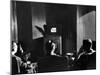 Radio Corporation of America Executives Watching Brand New Invention Called Television-Carl Mydans-Mounted Photographic Print