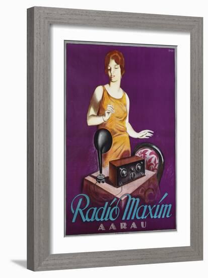 Radio Maxim Poster-Otto Ernst-Framed Giclee Print