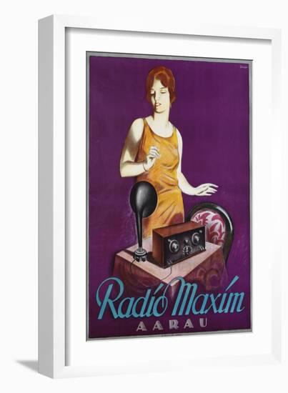 Radio Maxim Poster-Otto Ernst-Framed Giclee Print