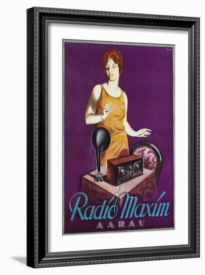 Radio Maxim Poster-Otto Ernst-Framed Giclee Print